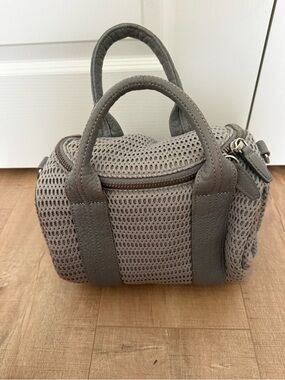 Alexander Wang Rockie Mini Mesh Duffel Bag – Grey Stud Bottom